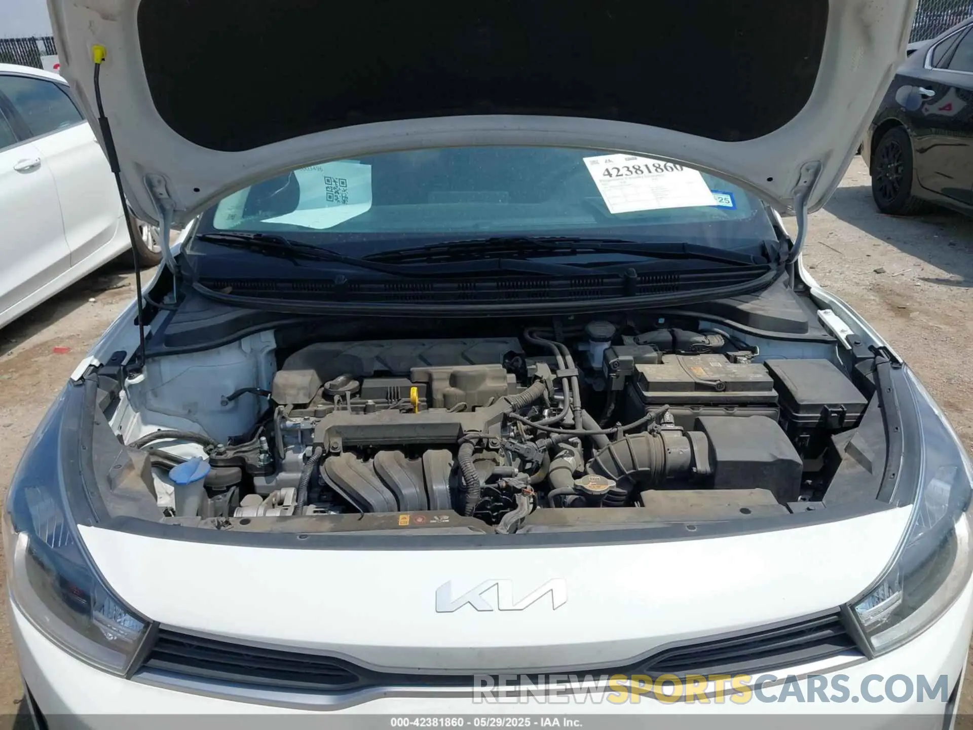 10 fotografías del automóvil dañado 3KPA24AD1NE484816 KIA RIO 2022