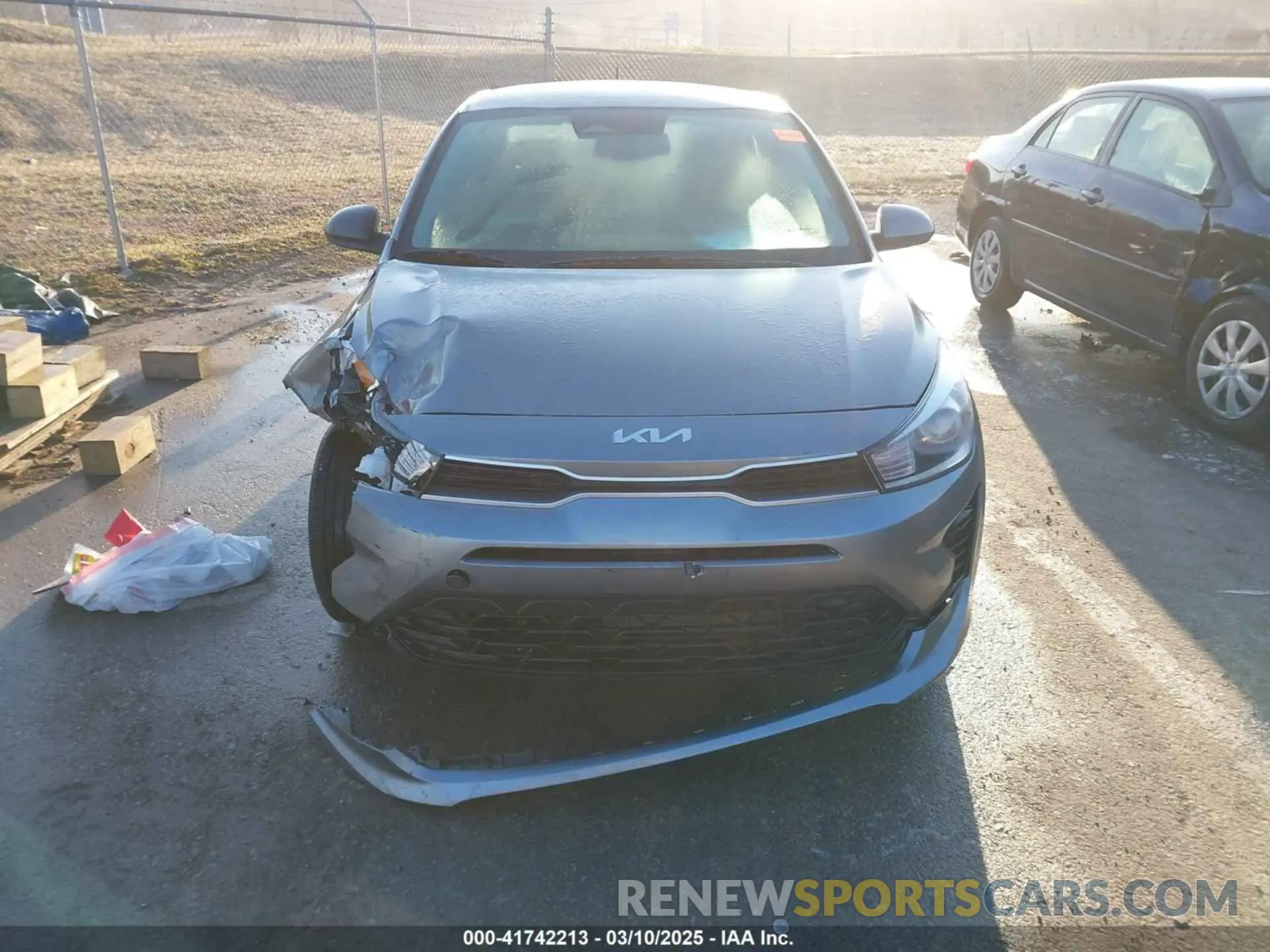 12 fotografías del automóvil dañado 3KPA24AD2NE431557 KIA RIO 2022