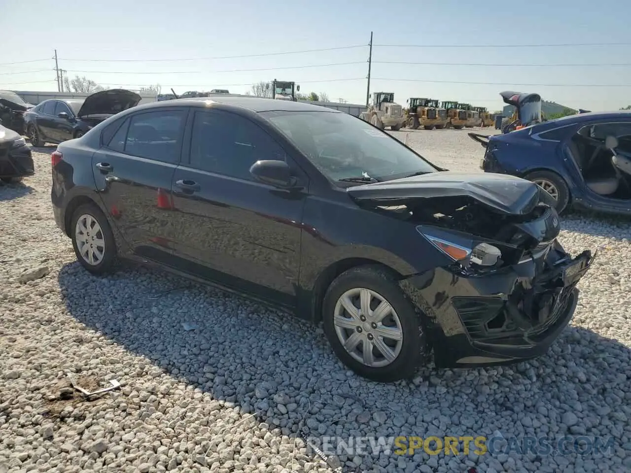 4 fotografías del automóvil dañado 3KPA24AD2NE438931 KIA RIO 2022