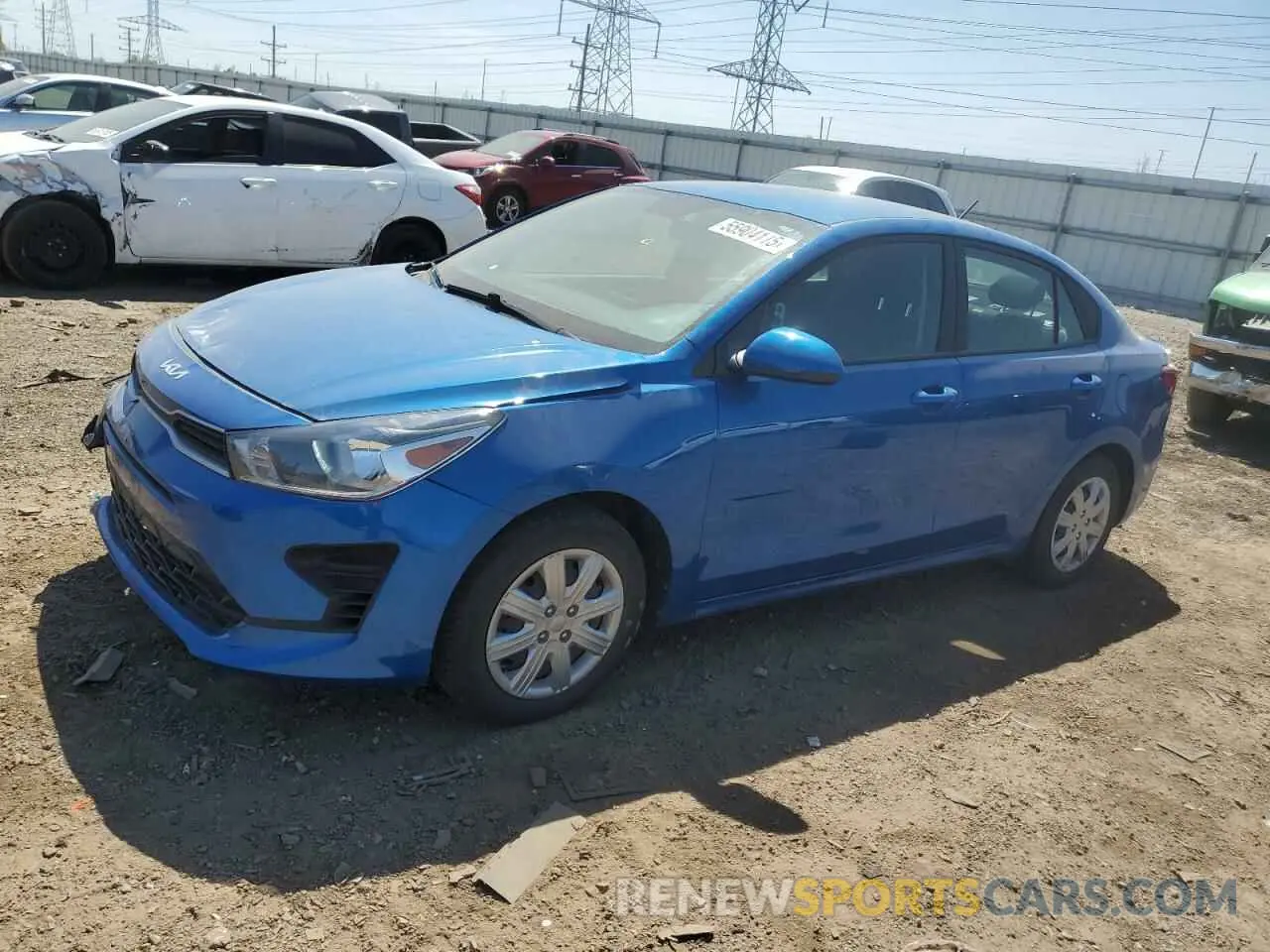 1 fotografías del automóvil dañado 3KPA24AD2NE443336 KIA RIO 2022