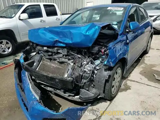 13 fotografías del automóvil dañado 3KPA24AD3NE468231 KIA RIO 2022