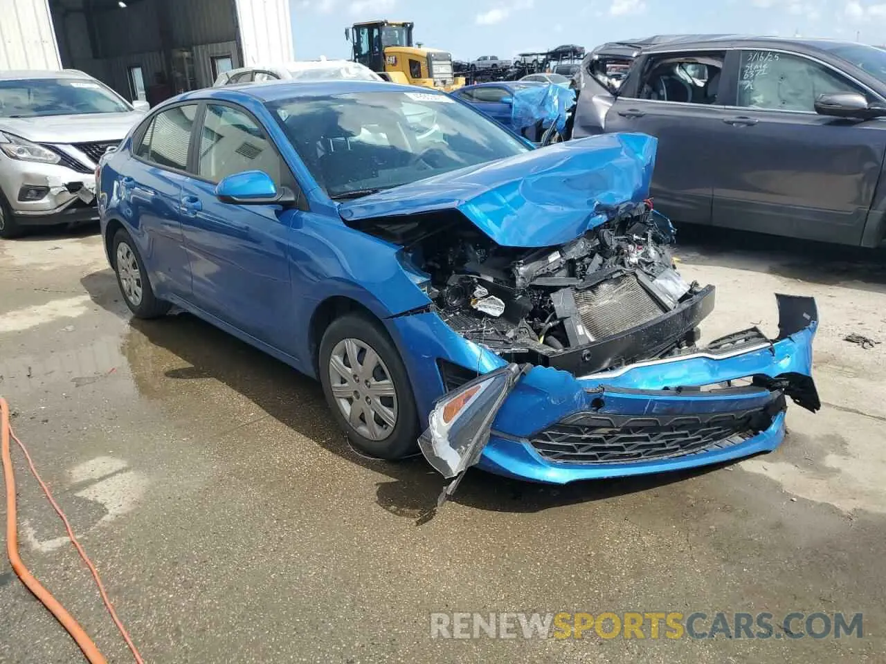 4 fotografías del automóvil dañado 3KPA24AD3NE468231 KIA RIO 2022