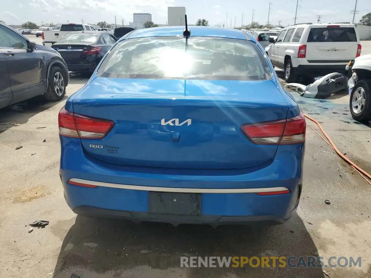 6 fotografías del automóvil dañado 3KPA24AD3NE468231 KIA RIO 2022