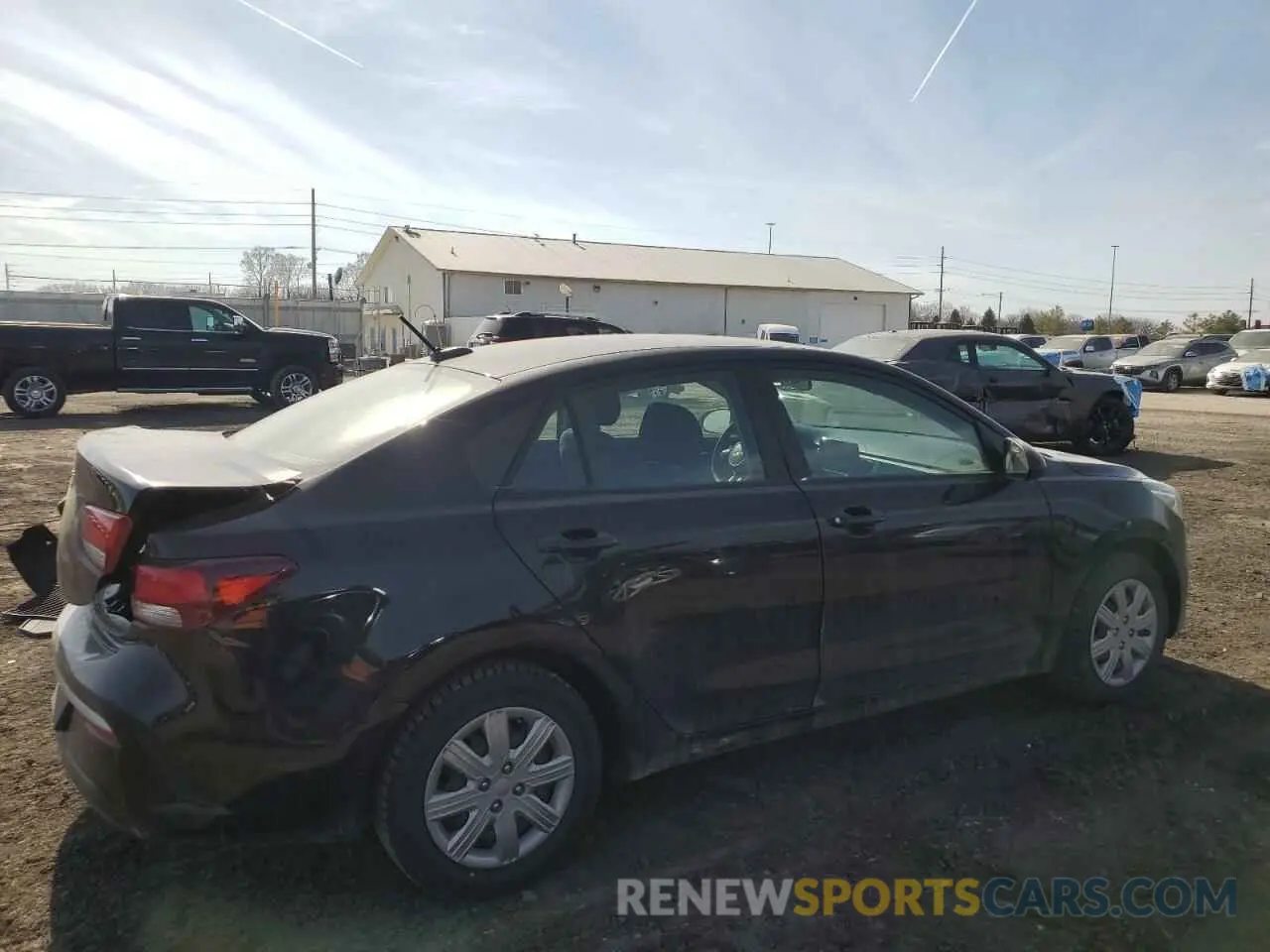 3 fotografías del automóvil dañado 3KPA24AD3NE501857 KIA RIO 2022