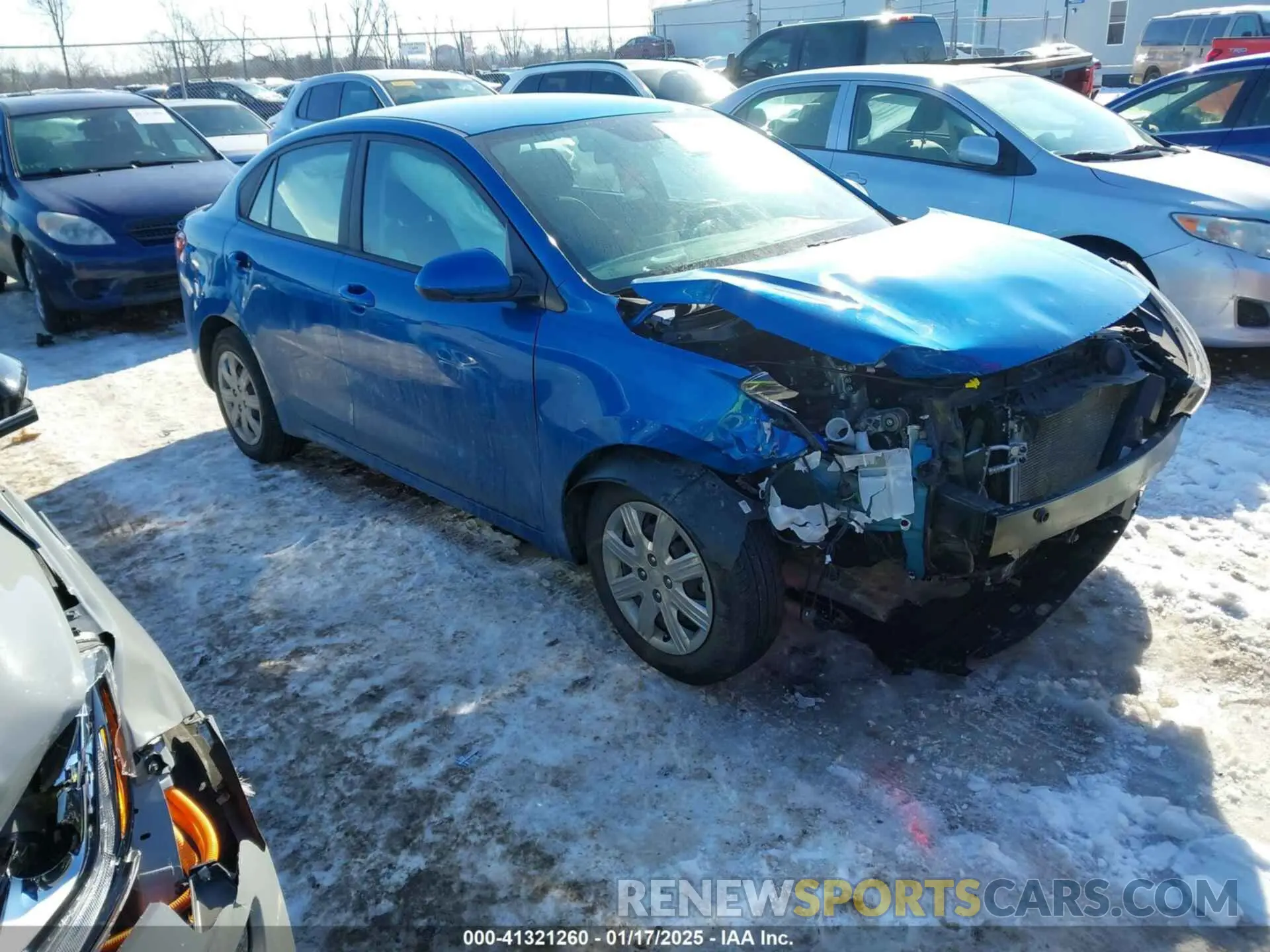 1 fotografías del automóvil dañado 3KPA24AD4NE478556 KIA RIO 2022