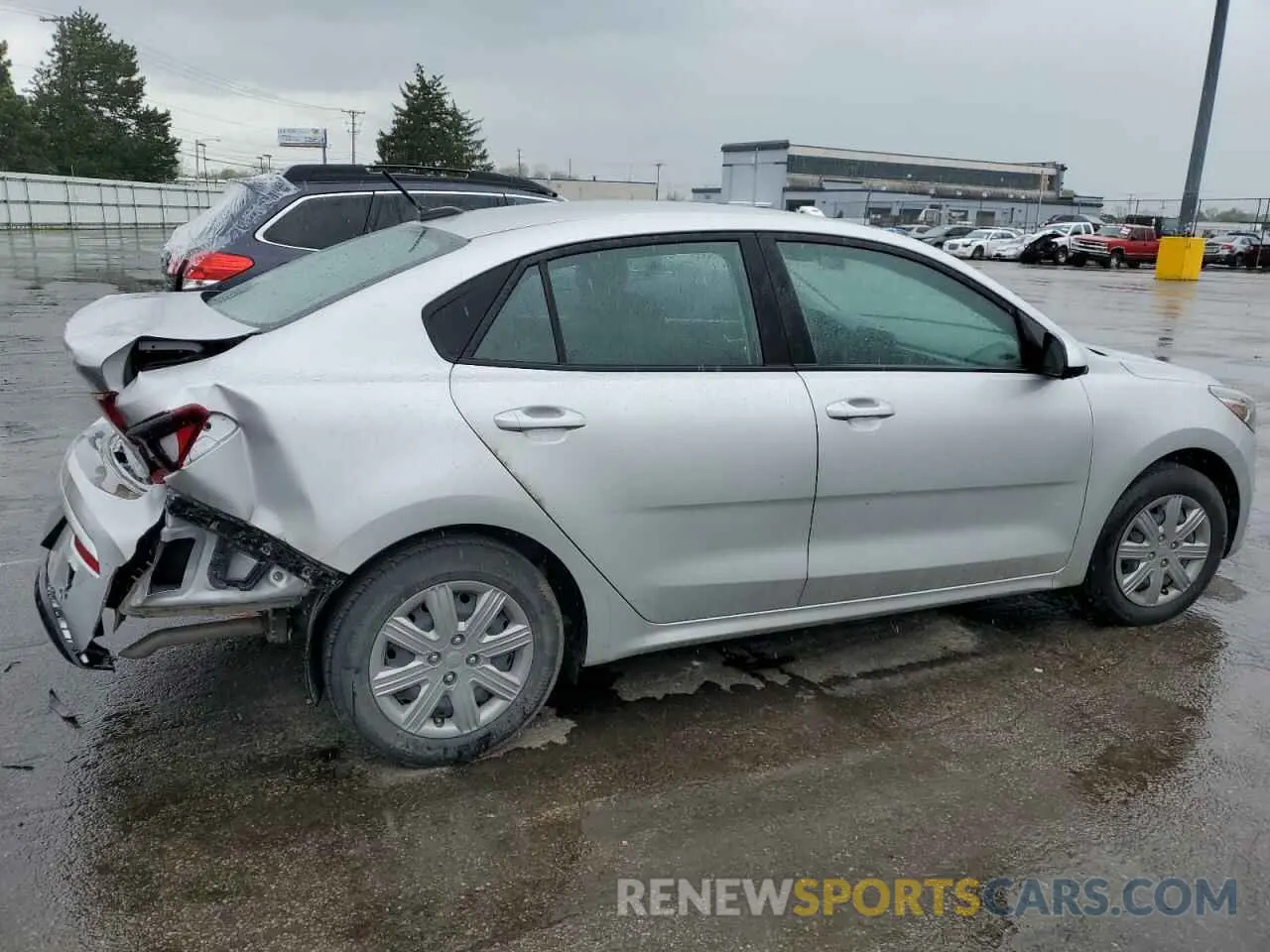 3 fotografías del automóvil dañado 3KPA24AD4NE480131 KIA RIO 2022