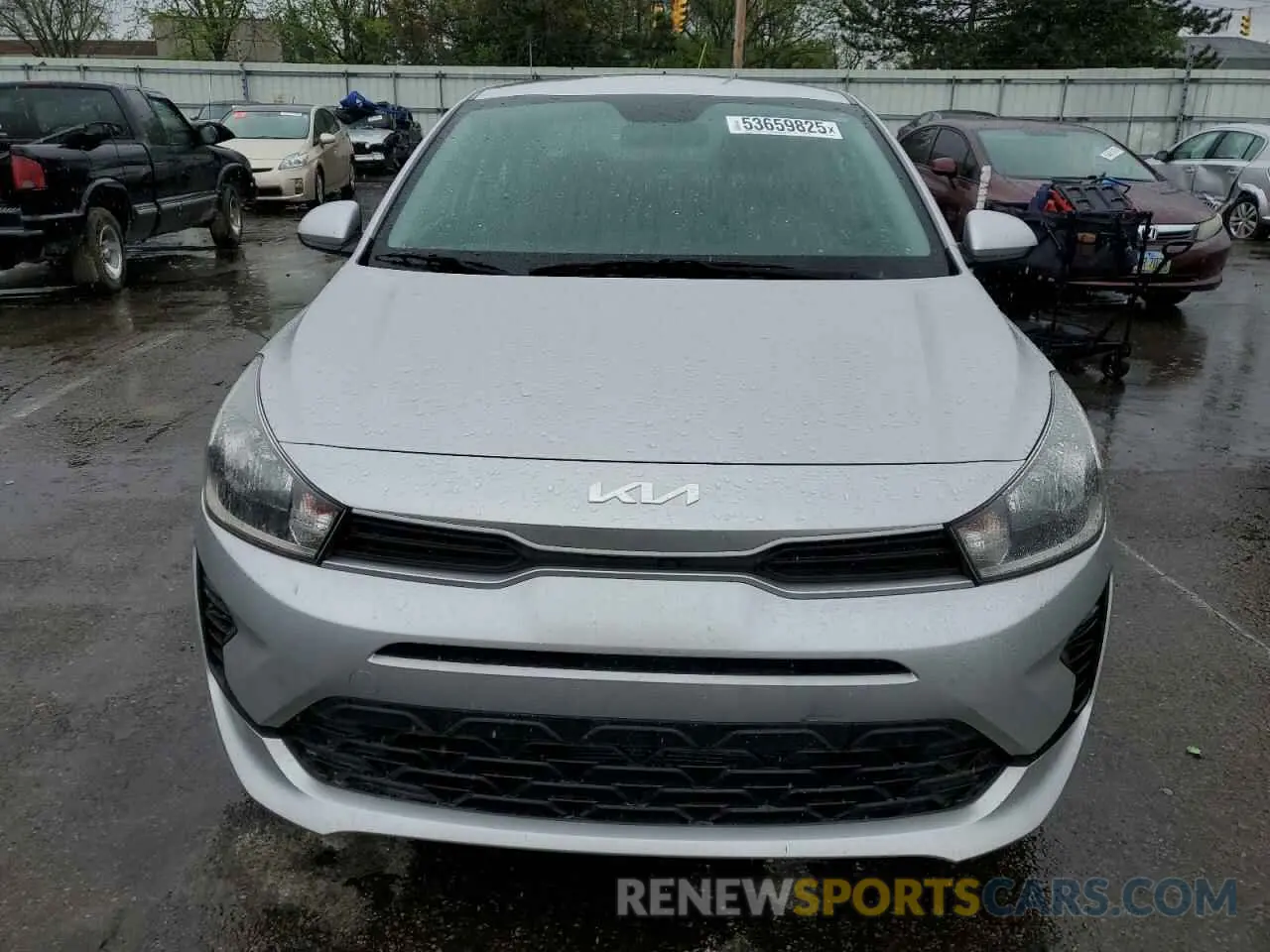 5 fotografías del automóvil dañado 3KPA24AD4NE480131 KIA RIO 2022