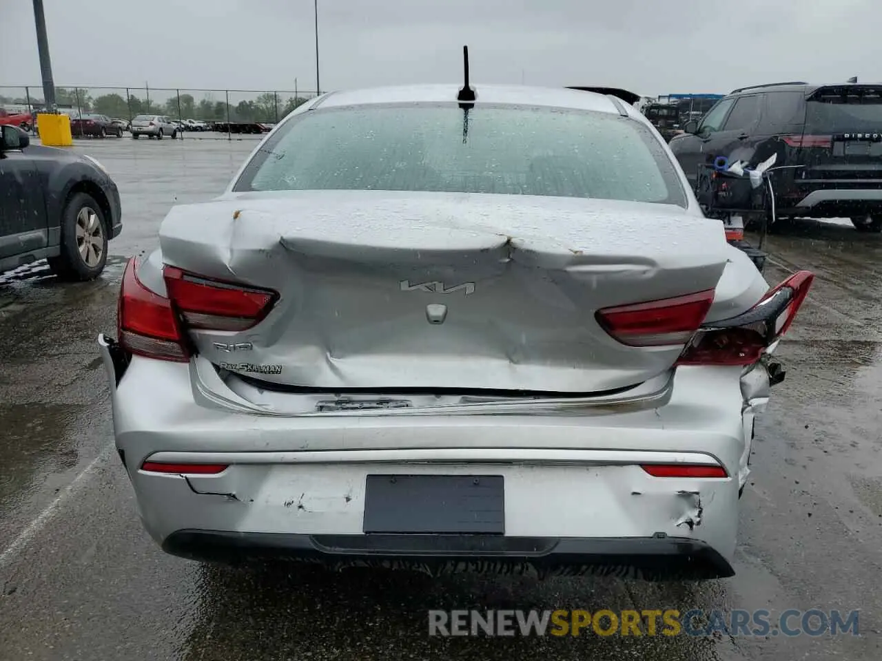 6 fotografías del automóvil dañado 3KPA24AD4NE480131 KIA RIO 2022