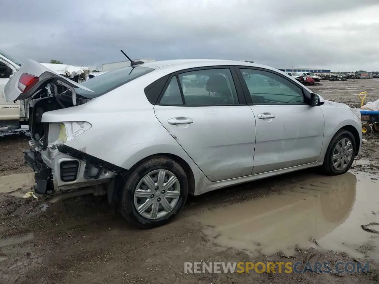 3 fotografías del automóvil dañado 3KPA24AD4NE486009 KIA RIO 2022