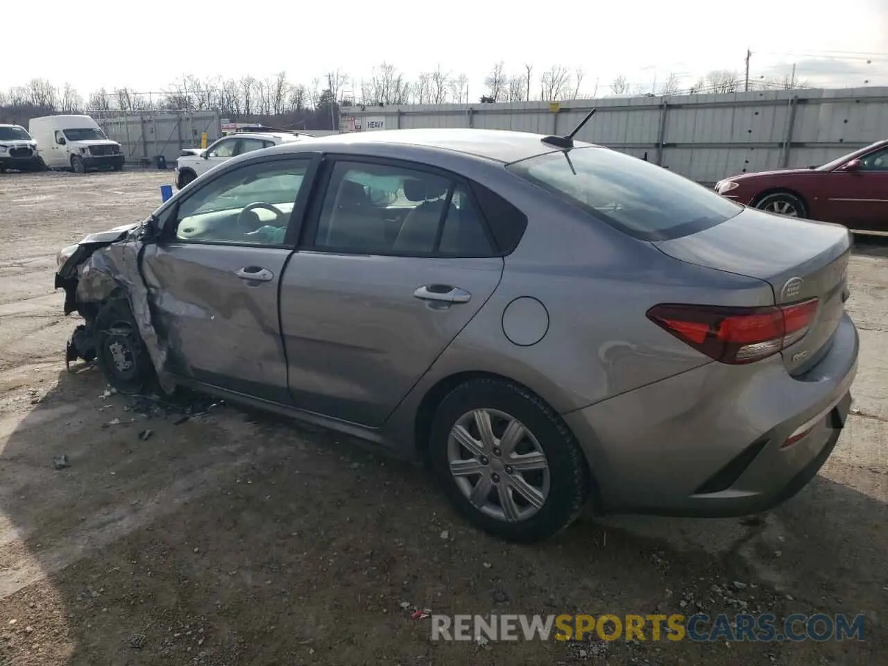 2 fotografías del automóvil dañado 3KPA24AD5NE496113 KIA RIO 2022