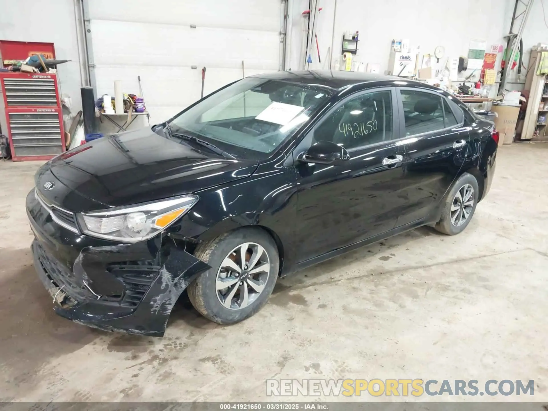 2 fotografías del automóvil dañado 3KPA24AD6NE454842 KIA RIO 2022