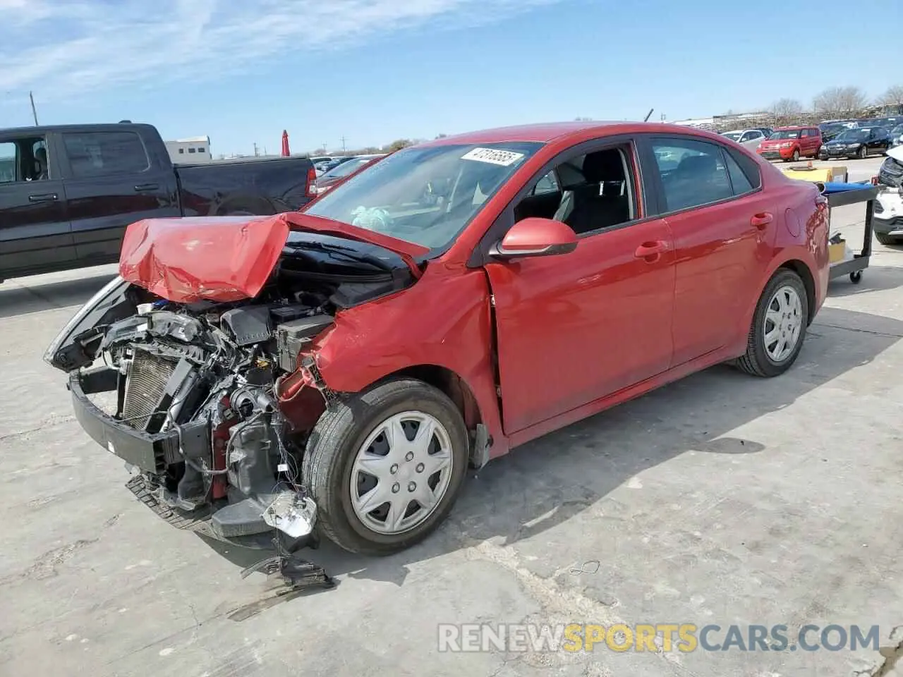 1 fotografías del automóvil dañado 3KPA24AD6NE463976 KIA RIO 2022