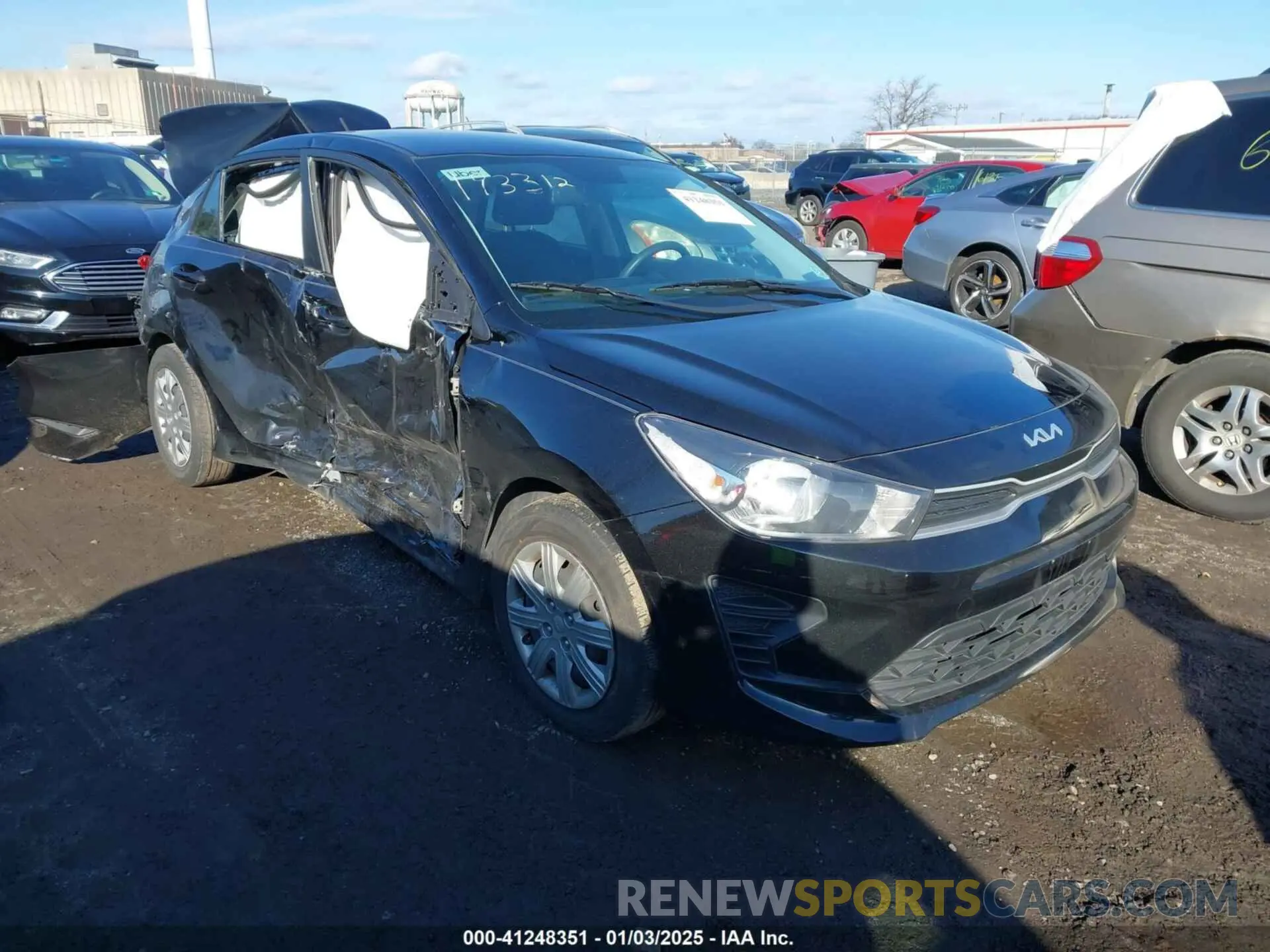 1 fotografías del automóvil dañado 3KPA24AD6NE473486 KIA RIO 2022