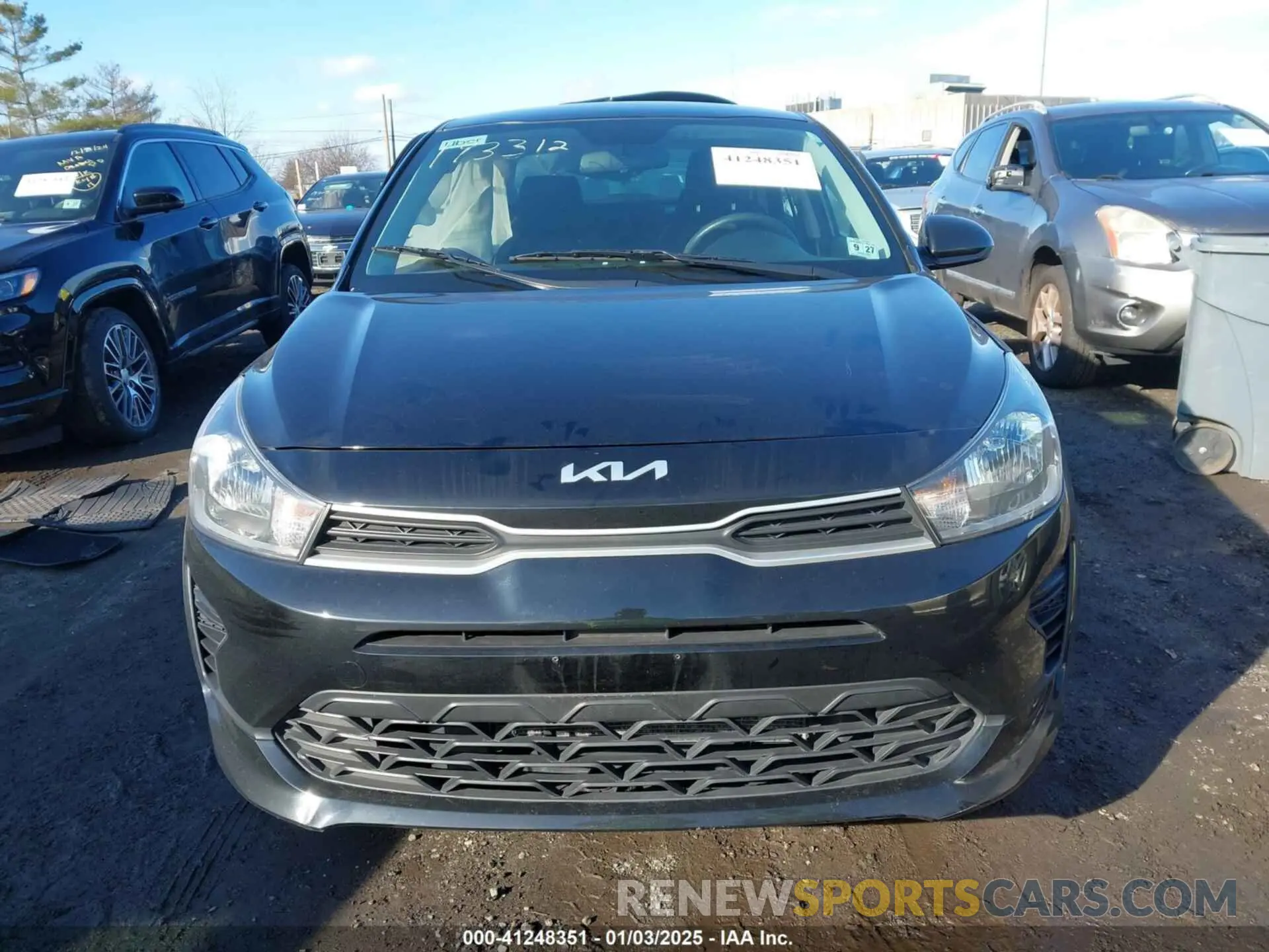 11 fotografías del automóvil dañado 3KPA24AD6NE473486 KIA RIO 2022