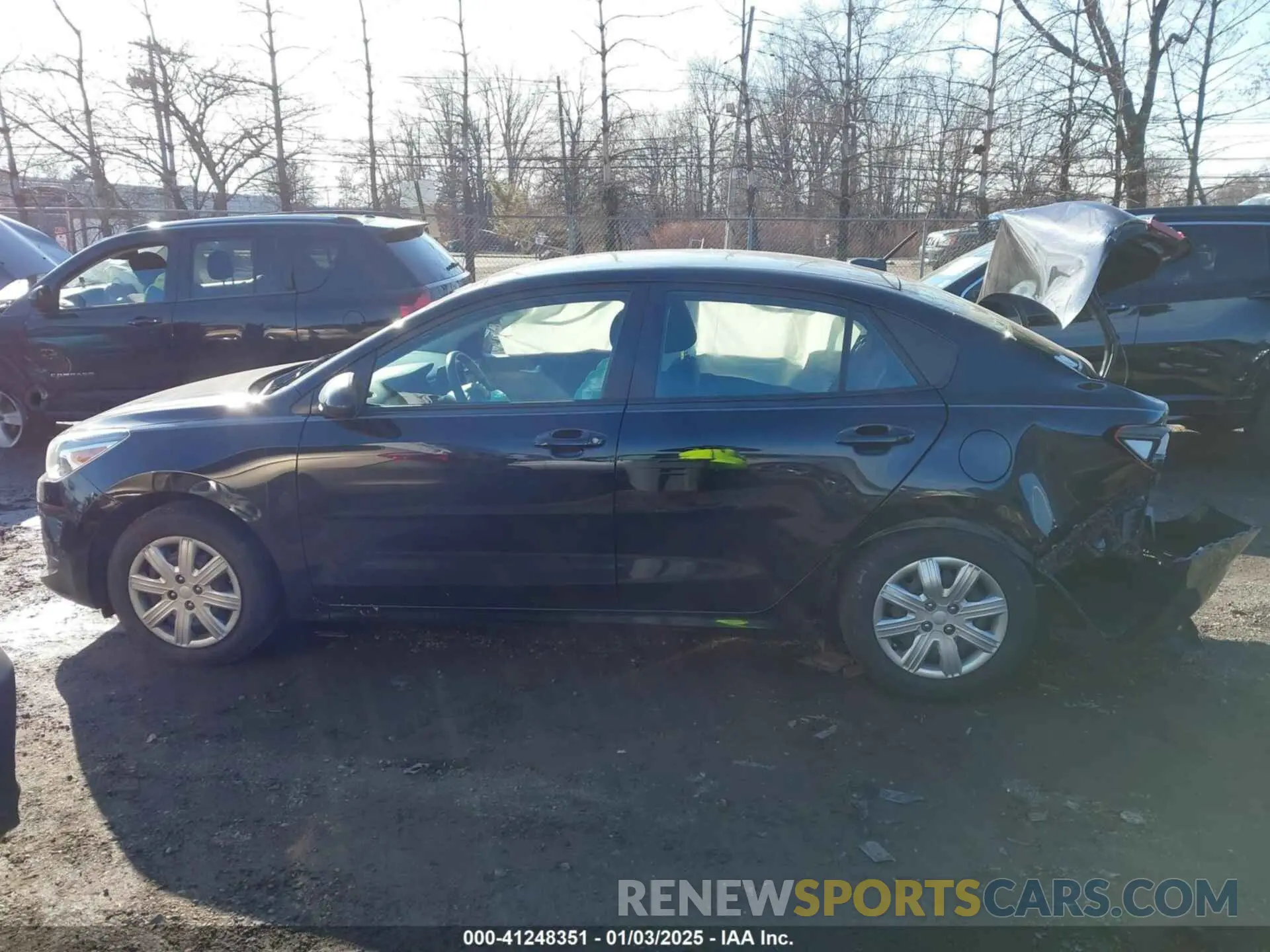 13 fotografías del automóvil dañado 3KPA24AD6NE473486 KIA RIO 2022