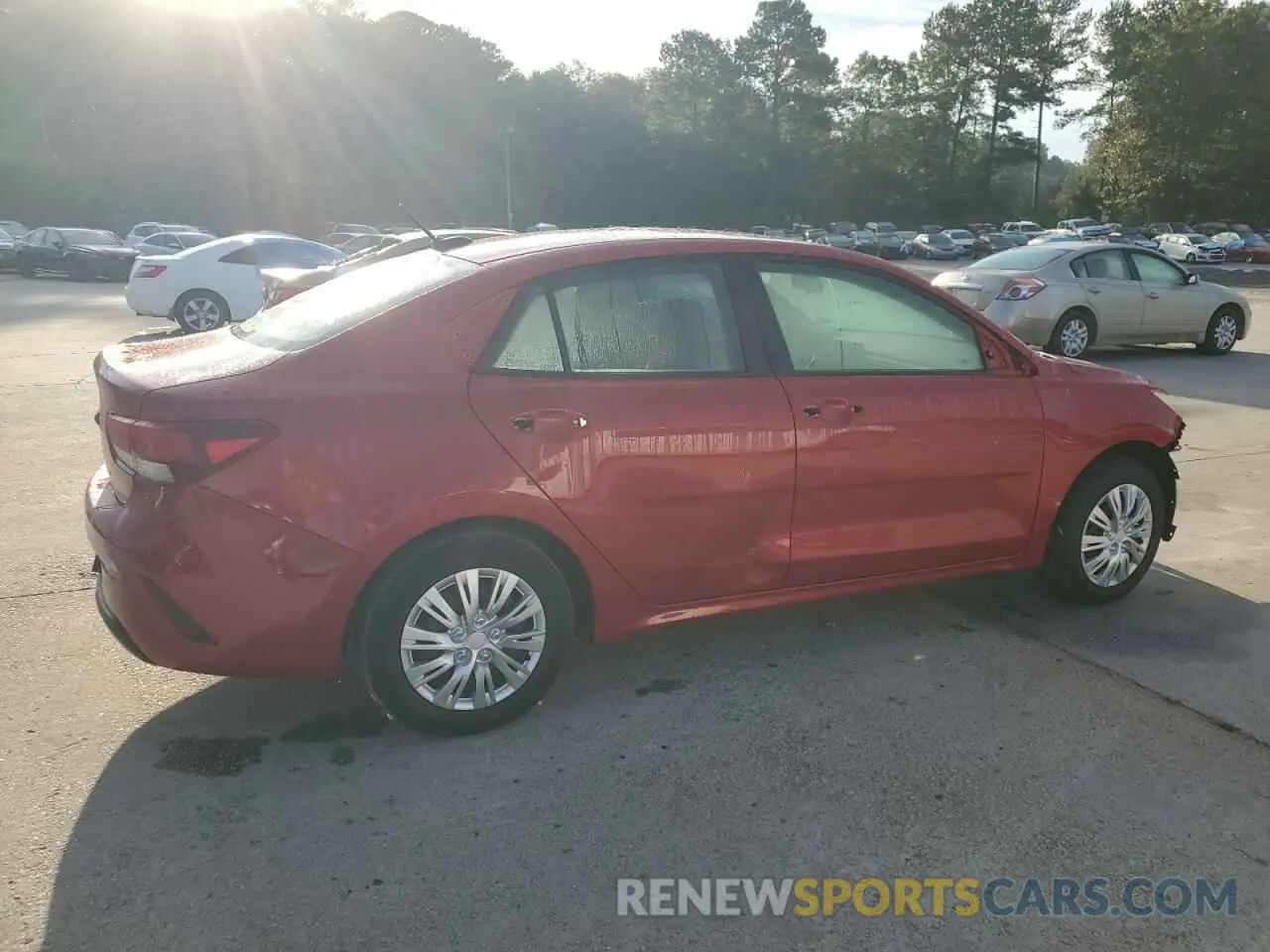 3 fotografías del automóvil dañado 3KPA24AD7NE439511 KIA RIO 2022
