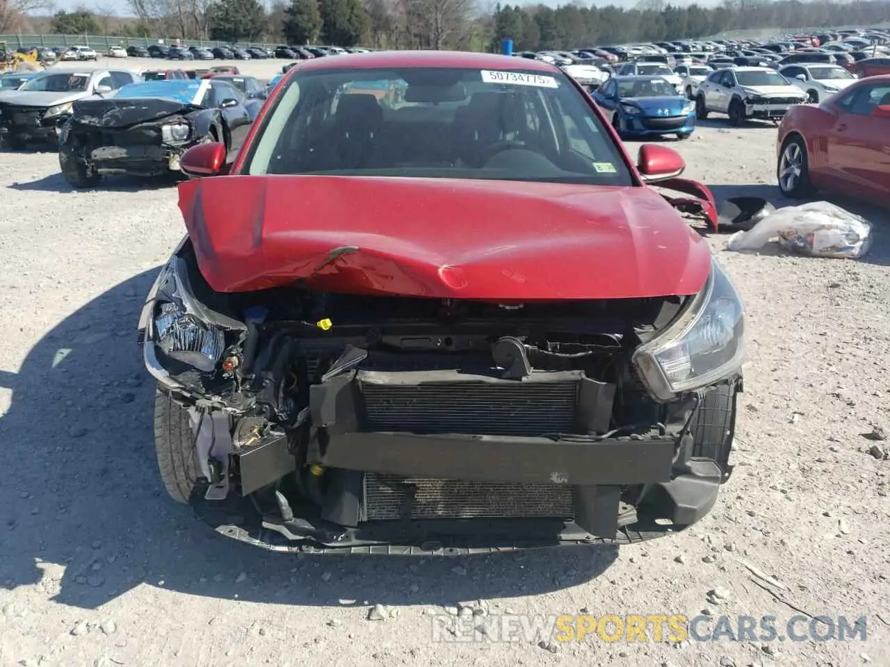 5 fotografías del automóvil dañado 3KPA24AD7NE474758 KIA RIO 2022