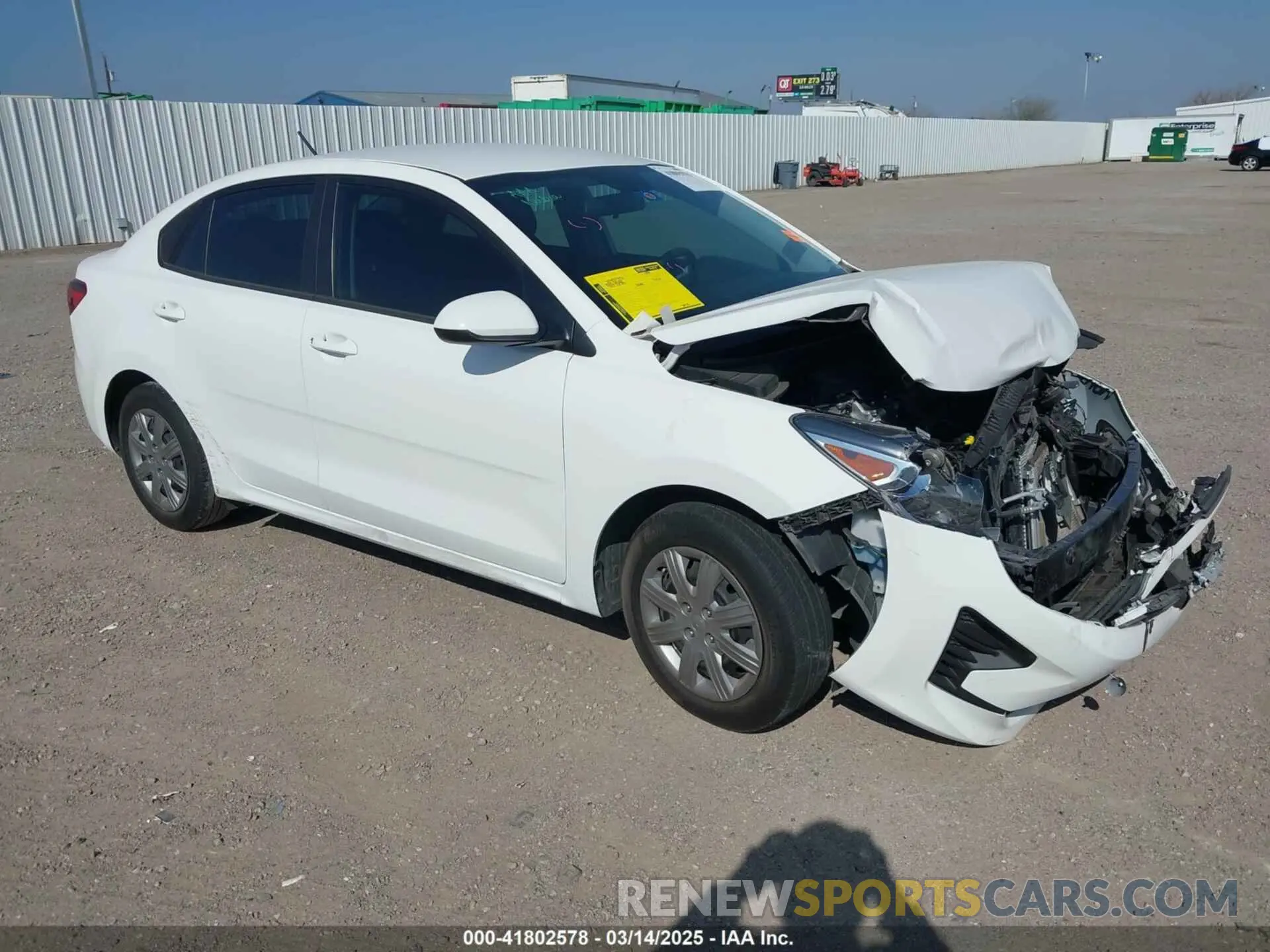 1 fotografías del automóvil dañado 3KPA24AD7NE486800 KIA RIO 2022