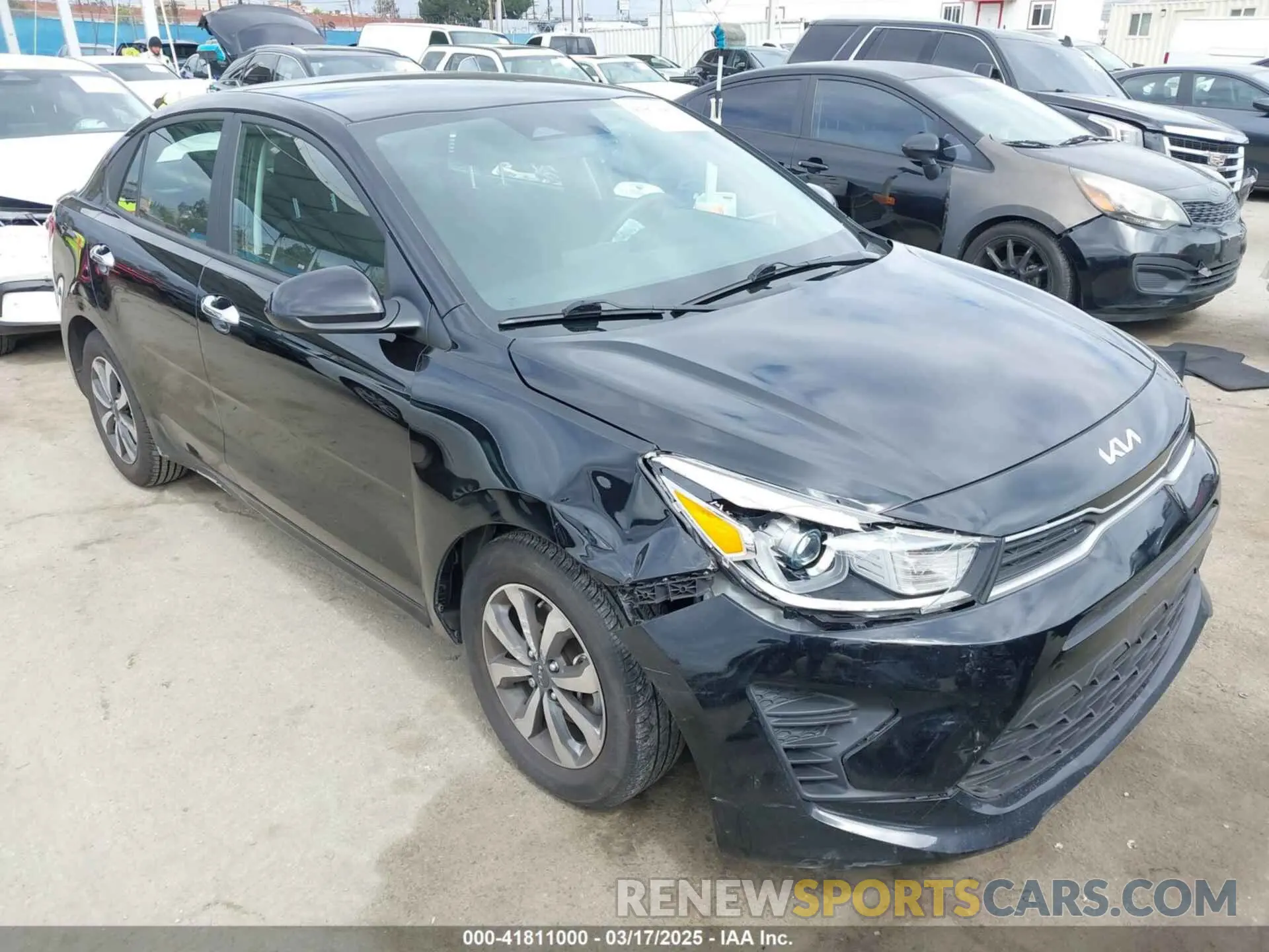 1 fotografías del automóvil dañado 3KPA24AD8NE453885 KIA RIO 2022