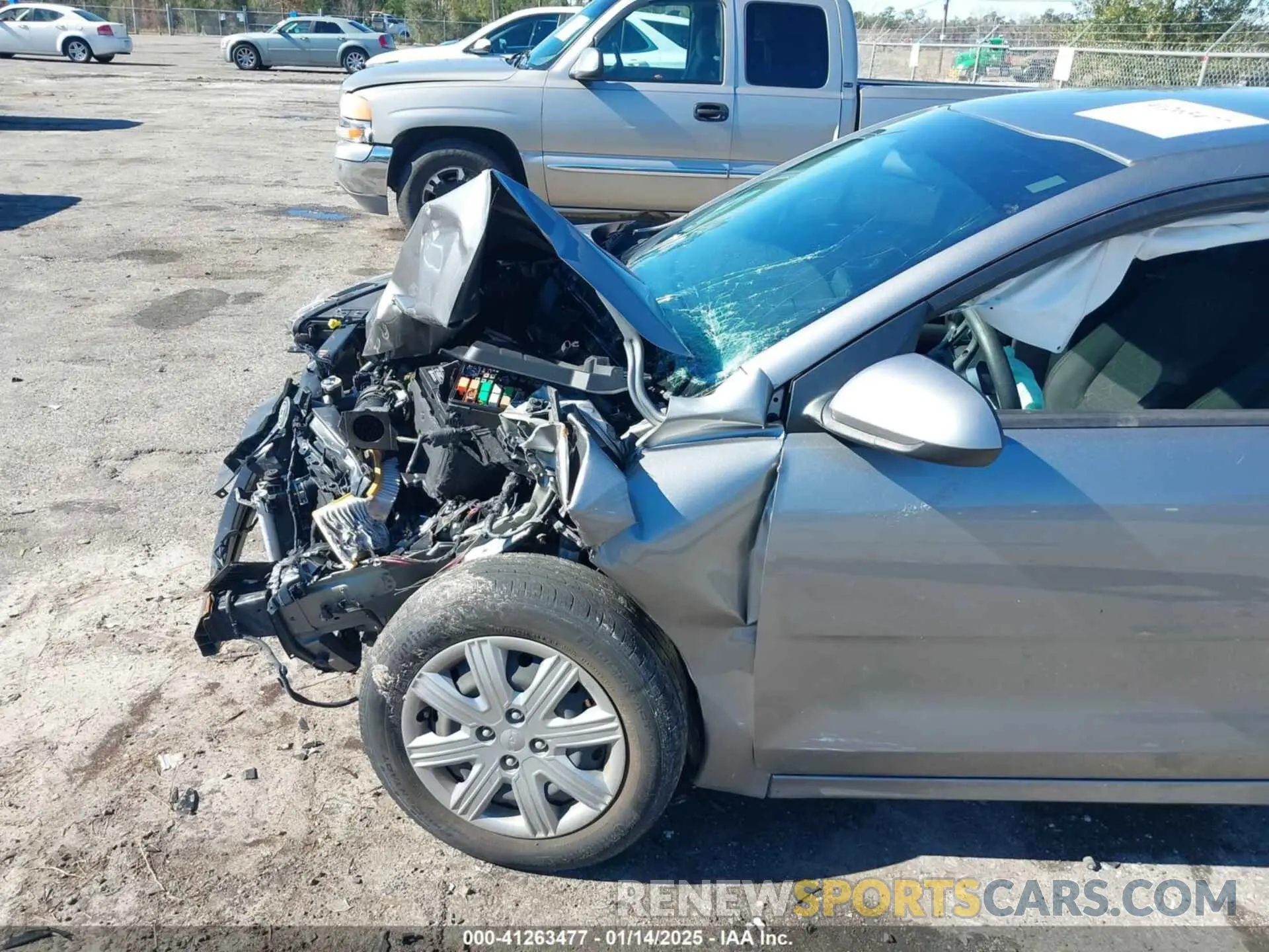 6 fotografías del automóvil dañado 3KPA24AD9NE464104 KIA RIO 2022