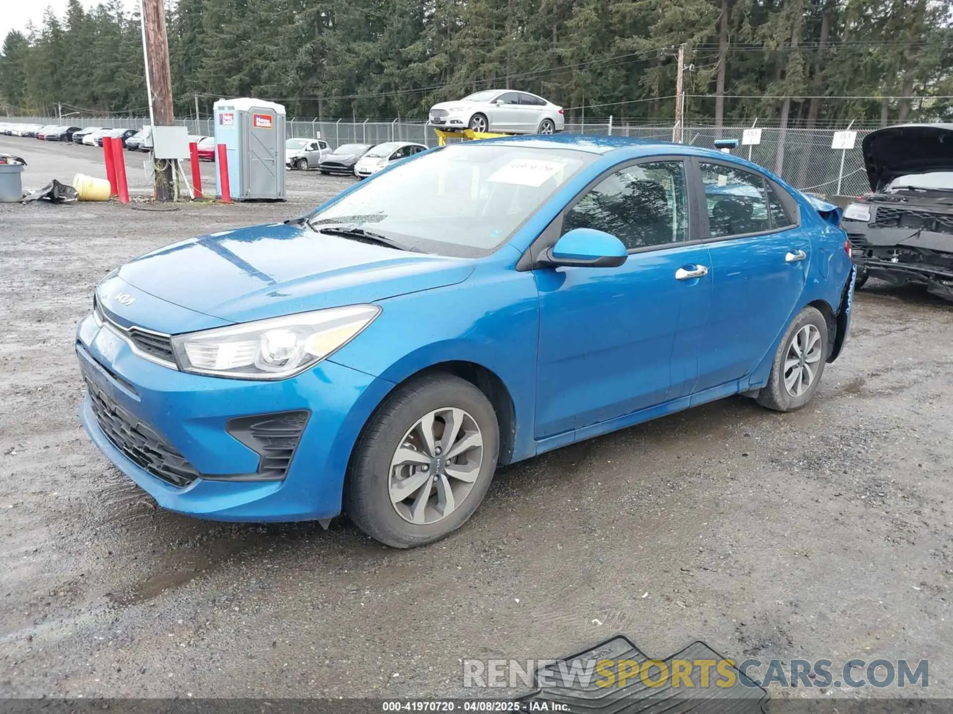 2 fotografías del automóvil dañado 3KPA24AD9NE508022 KIA RIO 2022