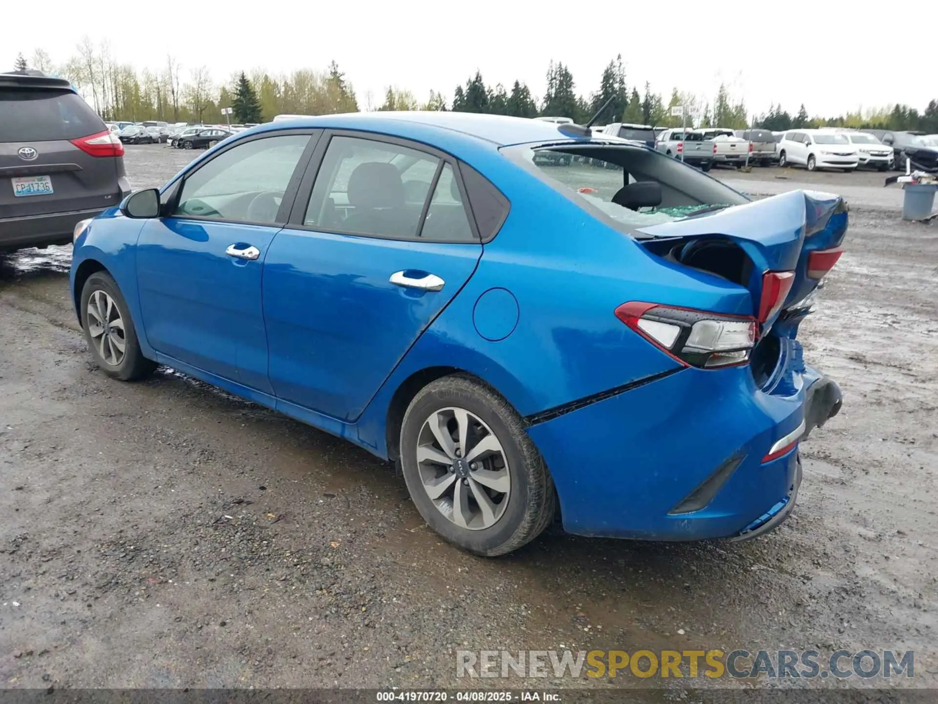3 fotografías del automóvil dañado 3KPA24AD9NE508022 KIA RIO 2022