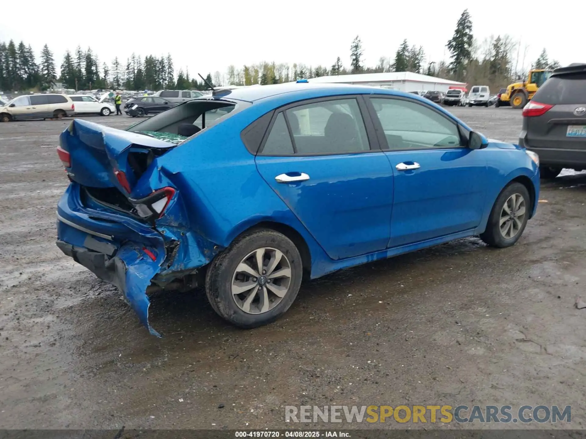 4 fotografías del automóvil dañado 3KPA24AD9NE508022 KIA RIO 2022