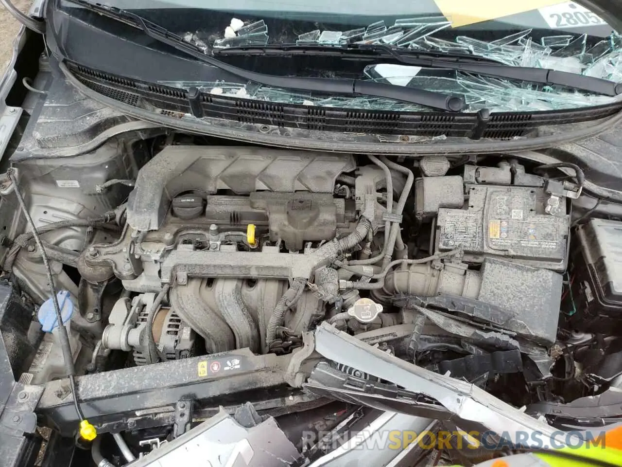 11 fotografías del automóvil dañado 3KPA25AD2NE464225 KIA RIO 2022