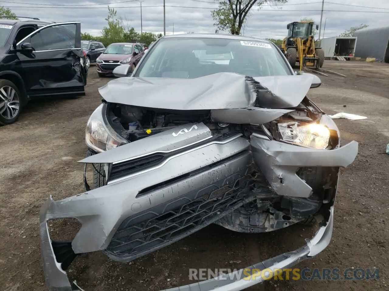 5 fotografías del automóvil dañado 3KPA25AD2NE464225 KIA RIO 2022
