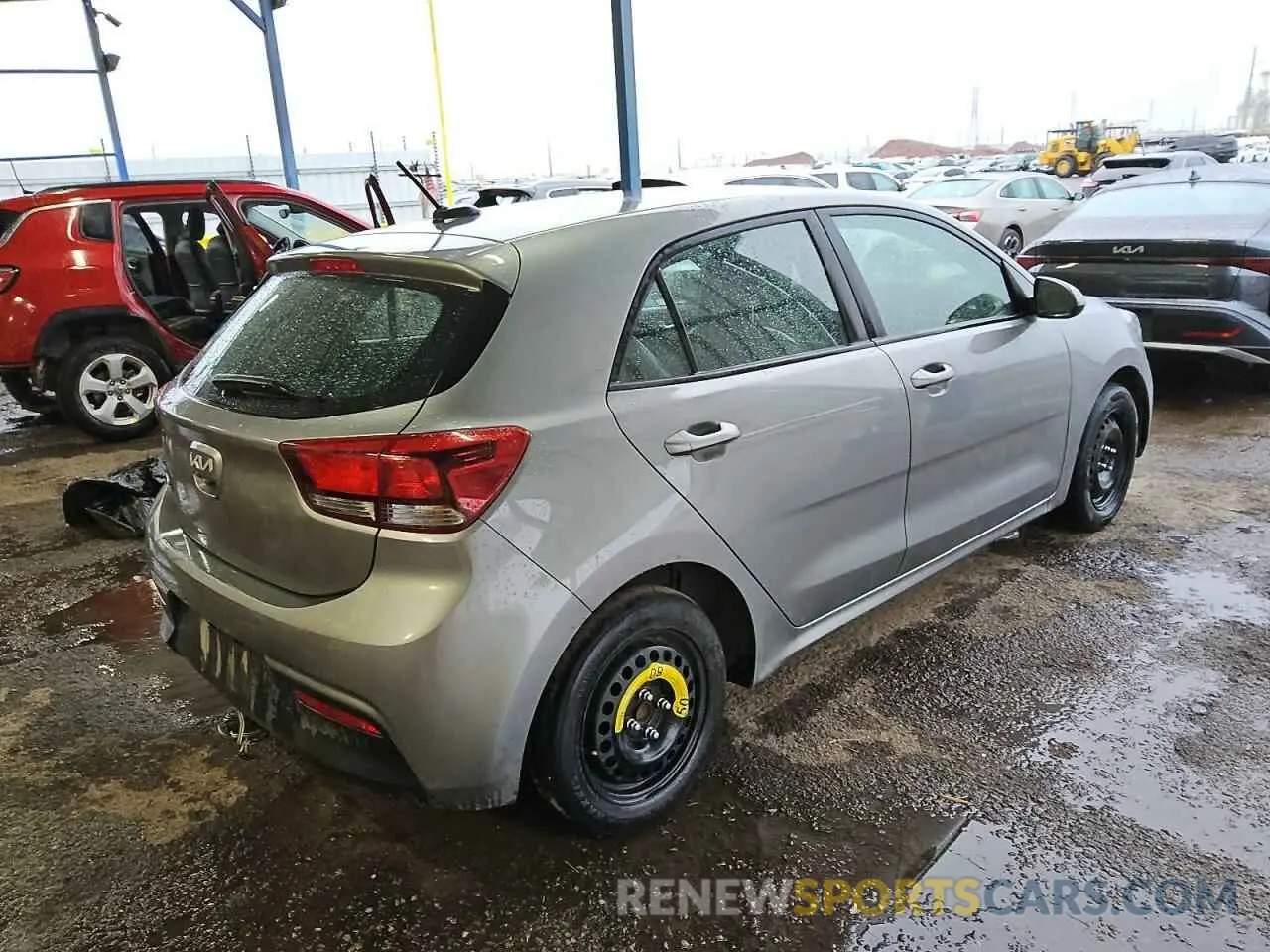 3 fotografías del automóvil dañado 3KPA25AD8NE449406 KIA RIO 2022