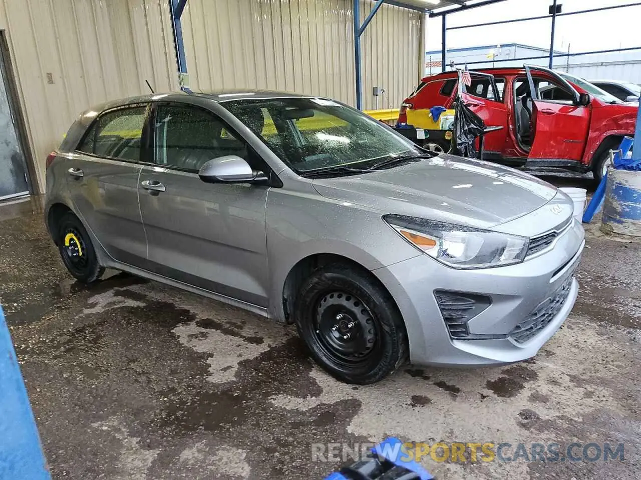 4 fotografías del automóvil dañado 3KPA25AD8NE449406 KIA RIO 2022
