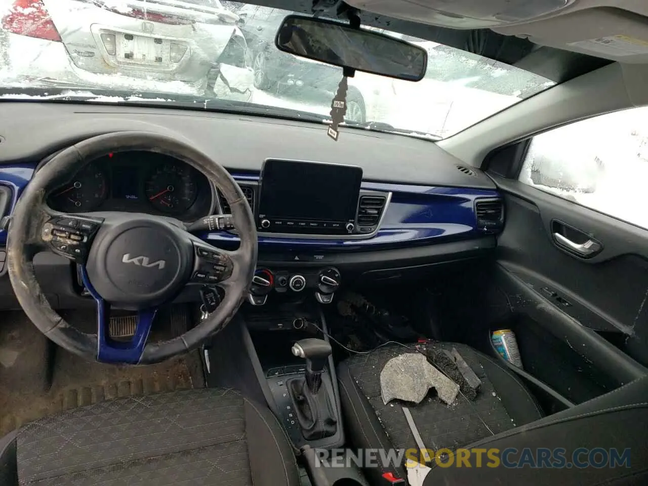 8 fotografías del automóvil dañado 3KPA25ADXNE496646 KIA RIO 2022