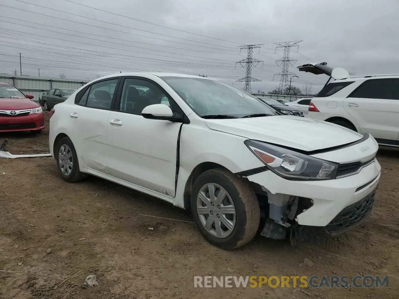 4 fotografías del automóvil dañado 3KPA24AD1PE524072 KIA RIO 2023
