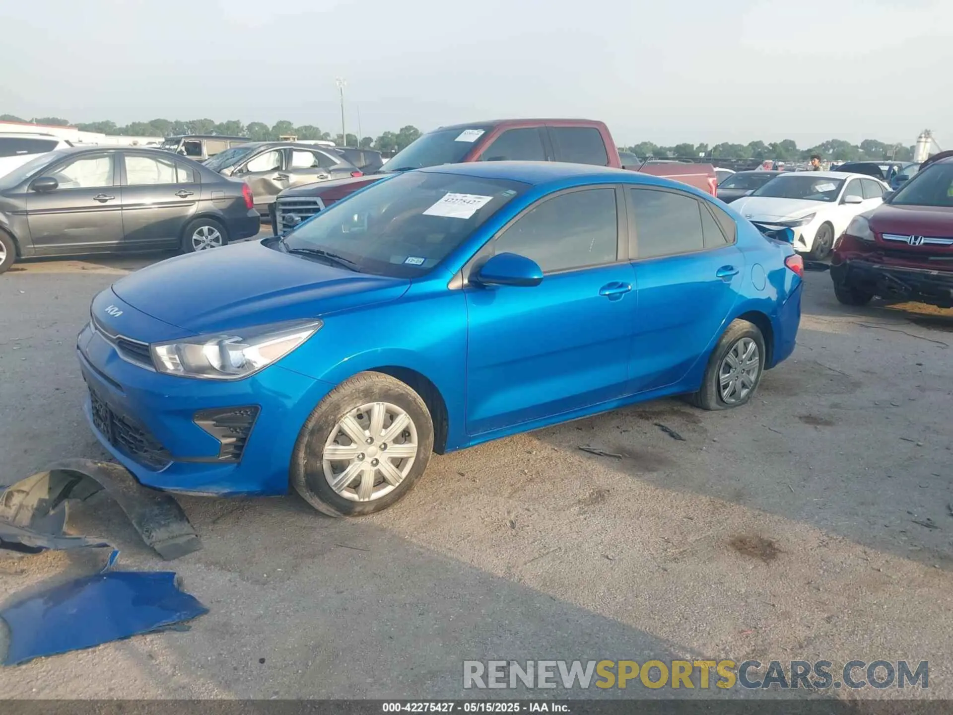 2 fotografías del automóvil dañado 3KPA24AD1PE541860 KIA RIO 2023