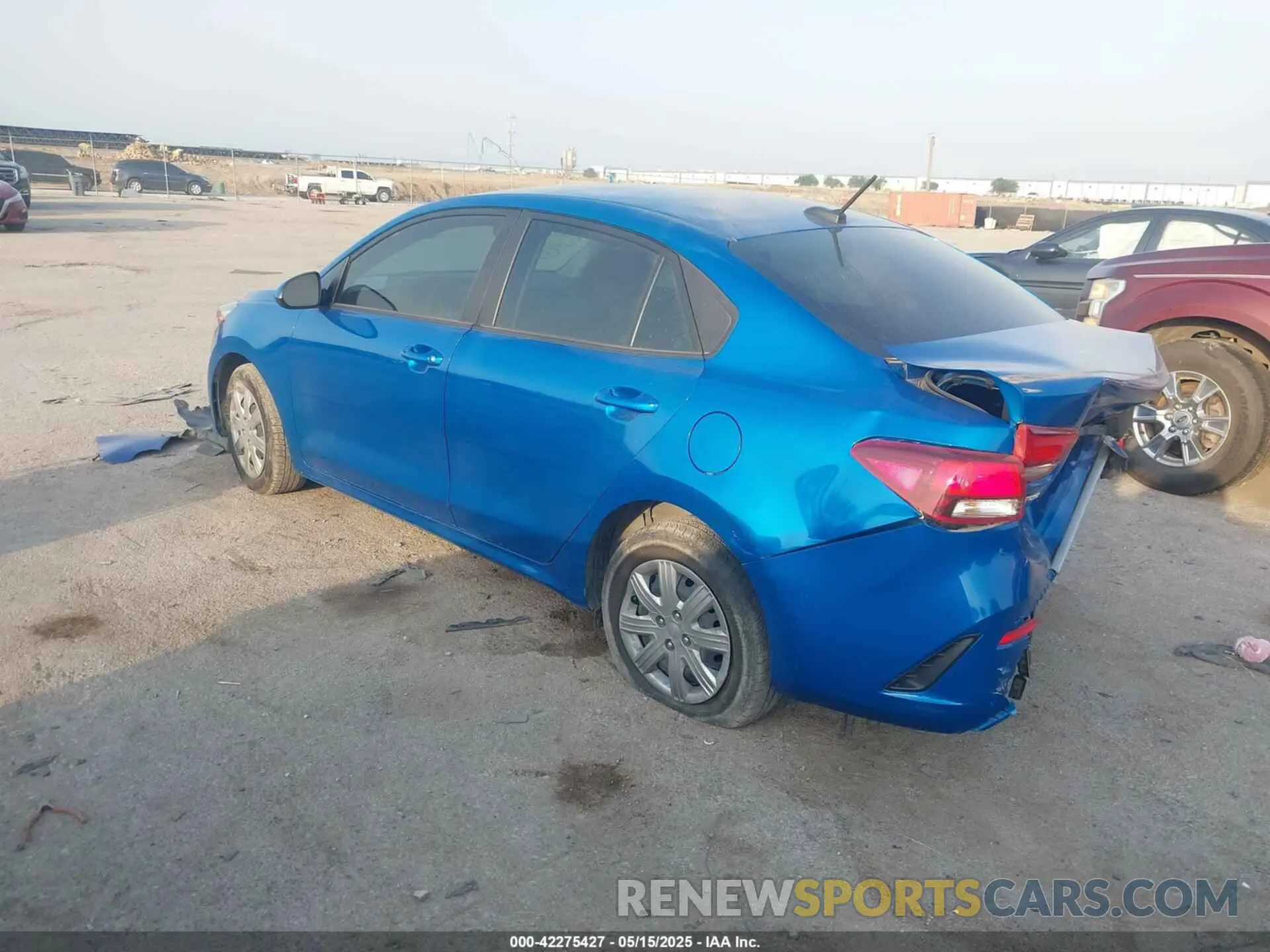3 fotografías del automóvil dañado 3KPA24AD1PE541860 KIA RIO 2023
