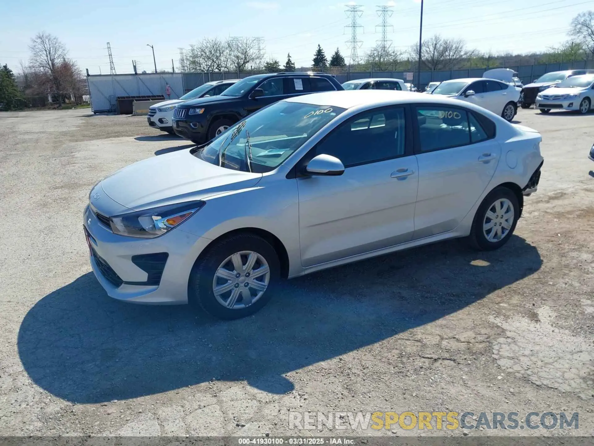 2 fotografías del automóvil dañado 3KPA24AD1PE545696 KIA RIO 2023