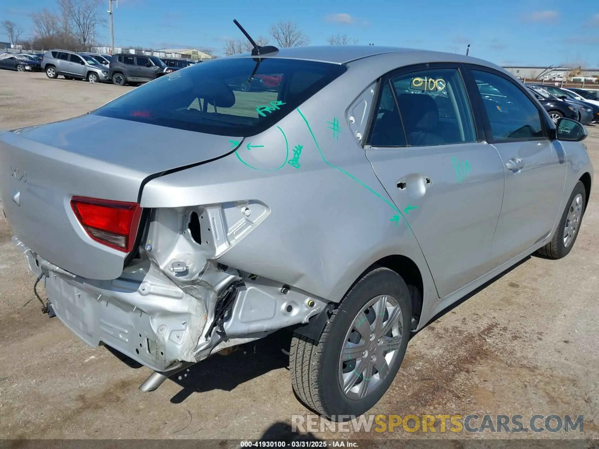 6 fotografías del automóvil dañado 3KPA24AD1PE545696 KIA RIO 2023