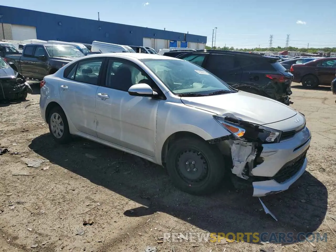 4 fotografías del automóvil dañado 3KPA24AD1PE586961 KIA RIO 2023