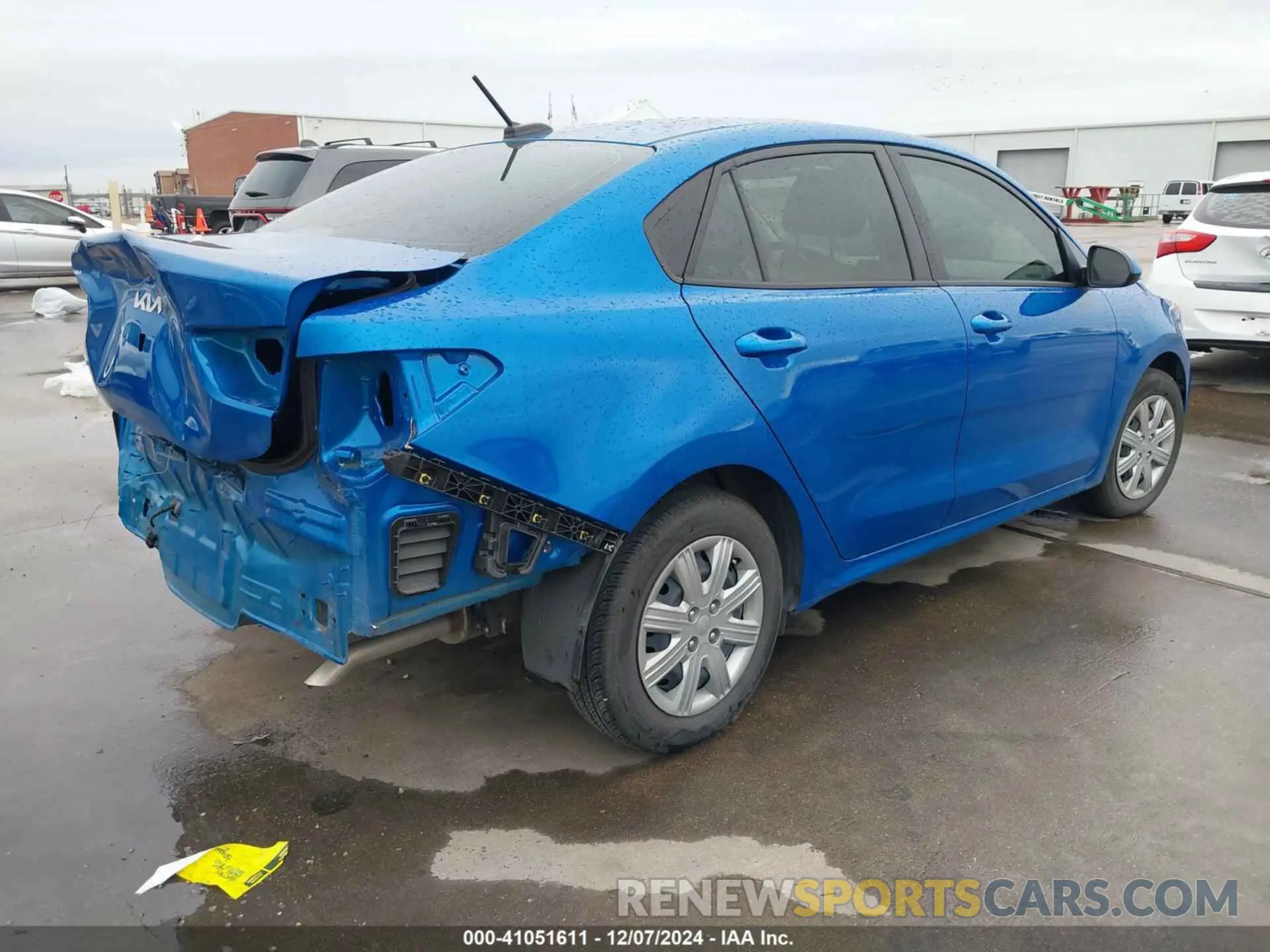 4 fotografías del automóvil dañado 3KPA24AD1PE628867 KIA RIO 2023