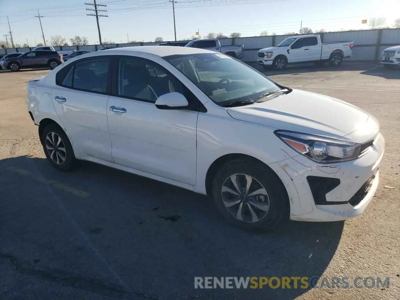4 fotografías del automóvil dañado 3KPA24AD5PE533535 KIA RIO 2023