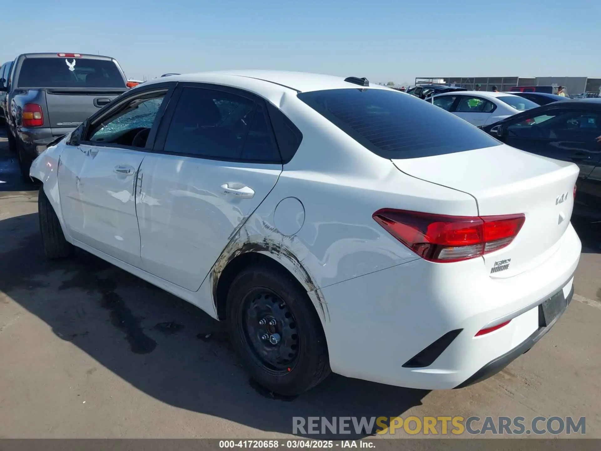 3 fotografías del automóvil dañado 3KPA24AD6PE599186 KIA RIO 2023