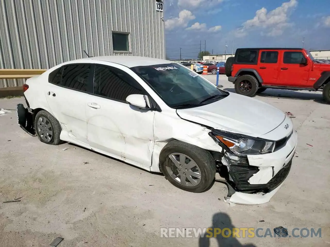 4 fotografías del automóvil dañado 3KPA24AD7PE549736 KIA RIO 2023