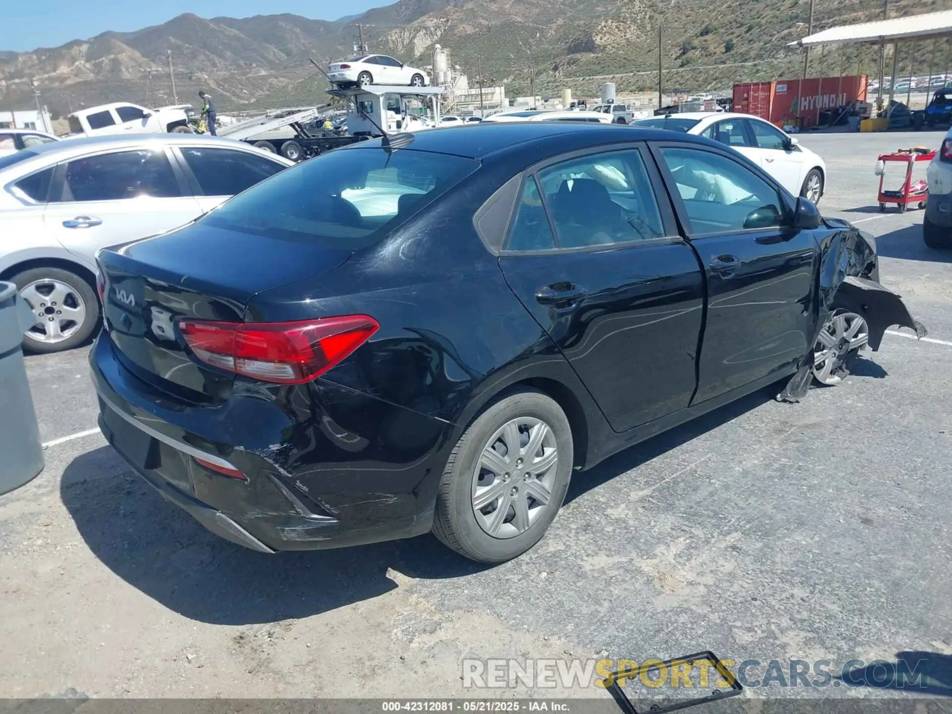 4 fotografías del automóvil dañado 3KPA24AD7PE615833 KIA RIO 2023