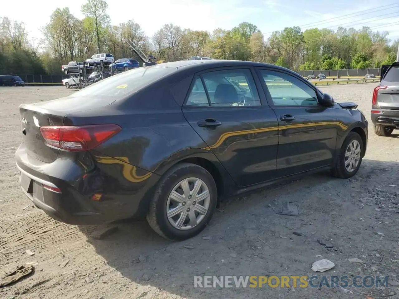 3 fotografías del automóvil dañado 3KPA24AD7PE625410 KIA RIO 2023