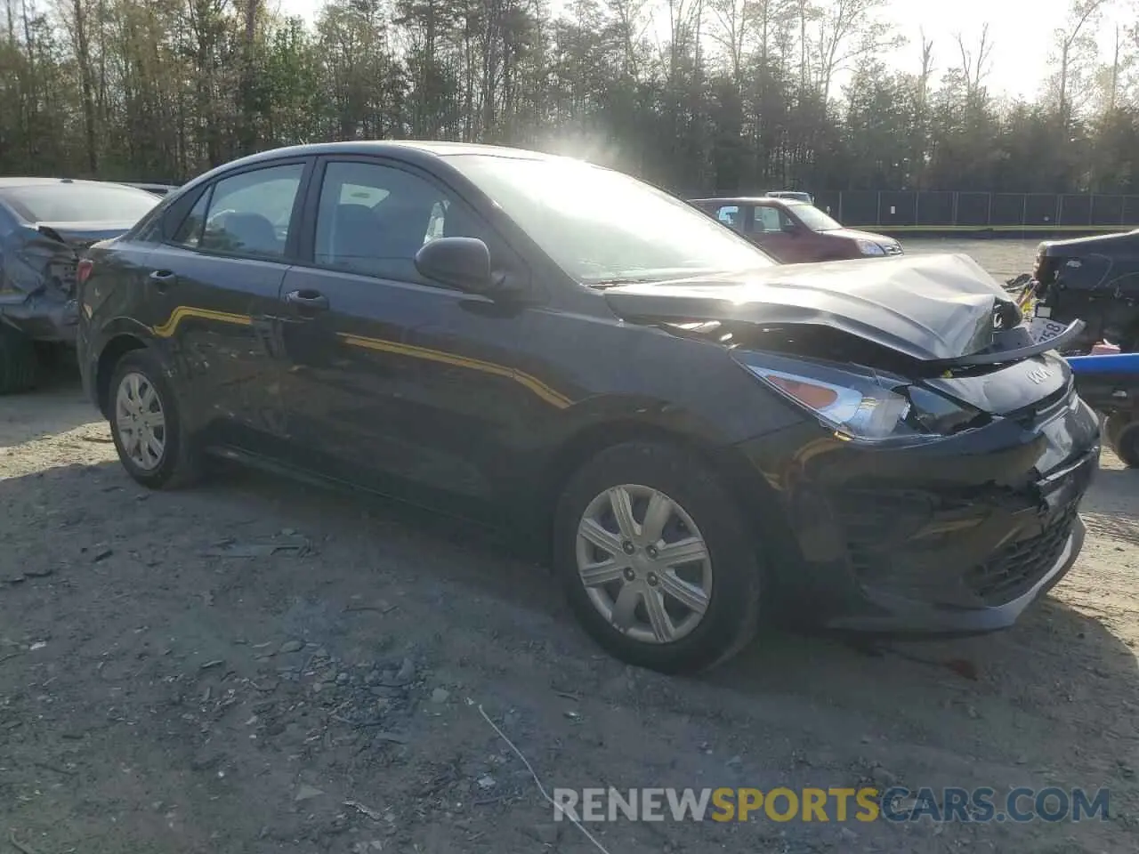 4 fotografías del automóvil dañado 3KPA24AD7PE625410 KIA RIO 2023
