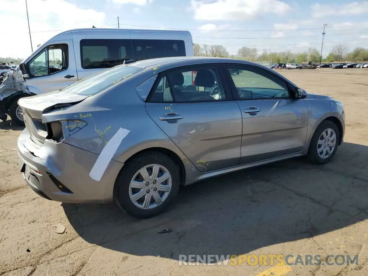 3 fotografías del automóvil dañado 3KPA24AD9PE568465 KIA RIO 2023