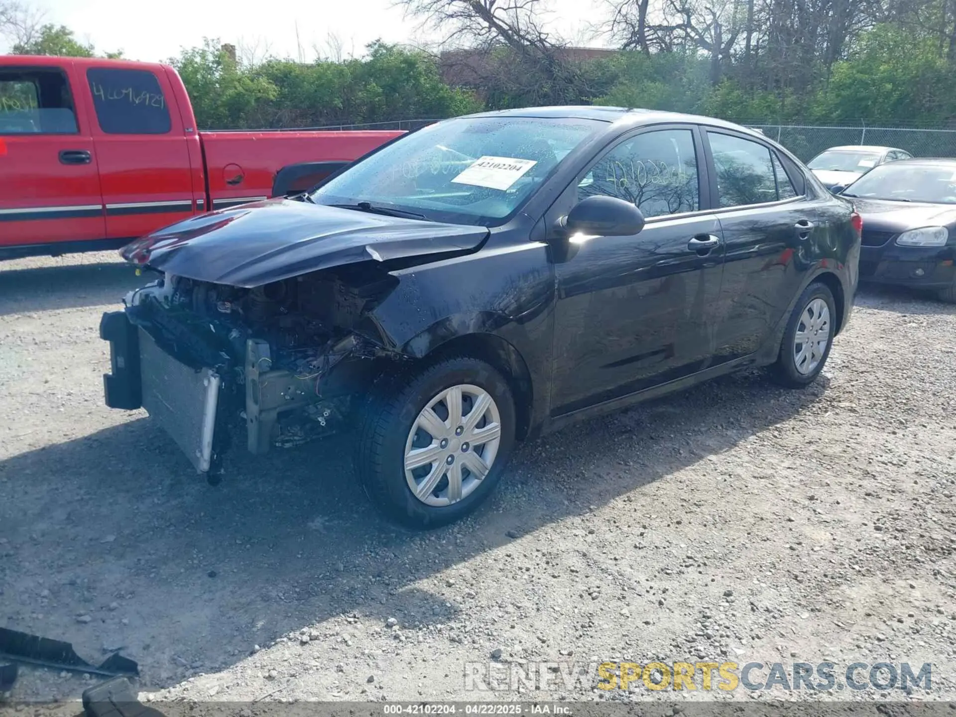 2 fotografías del automóvil dañado 3KPA24ADXPE546538 KIA RIO 2023
