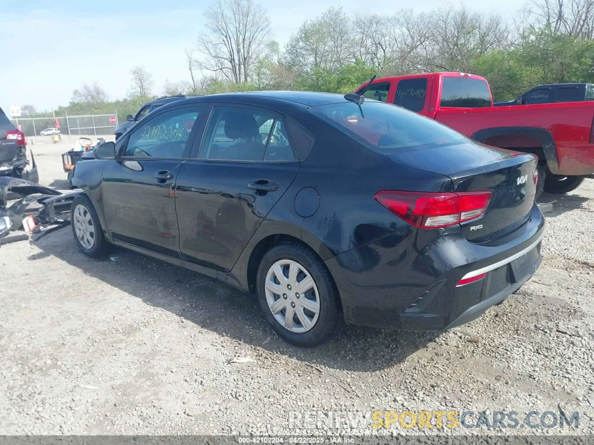 3 fotografías del automóvil dañado 3KPA24ADXPE546538 KIA RIO 2023