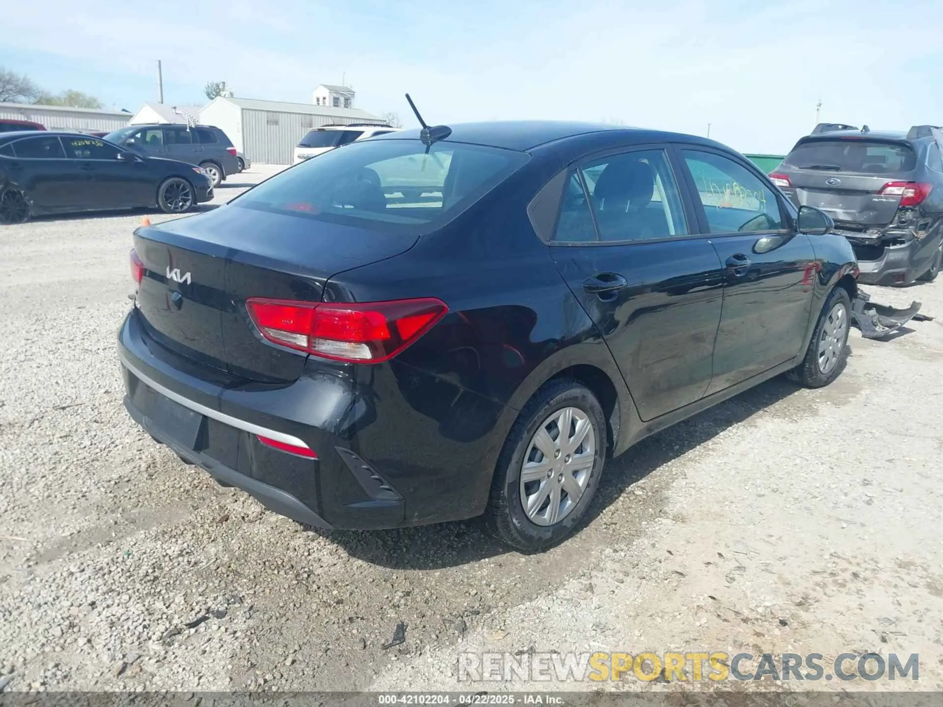 4 fotografías del automóvil dañado 3KPA24ADXPE546538 KIA RIO 2023