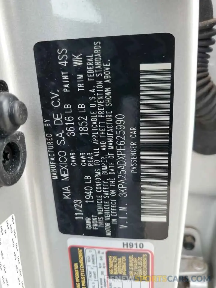 13 fotografías del automóvil dañado 3KPA25ADXPE625990 KIA RIO 2023